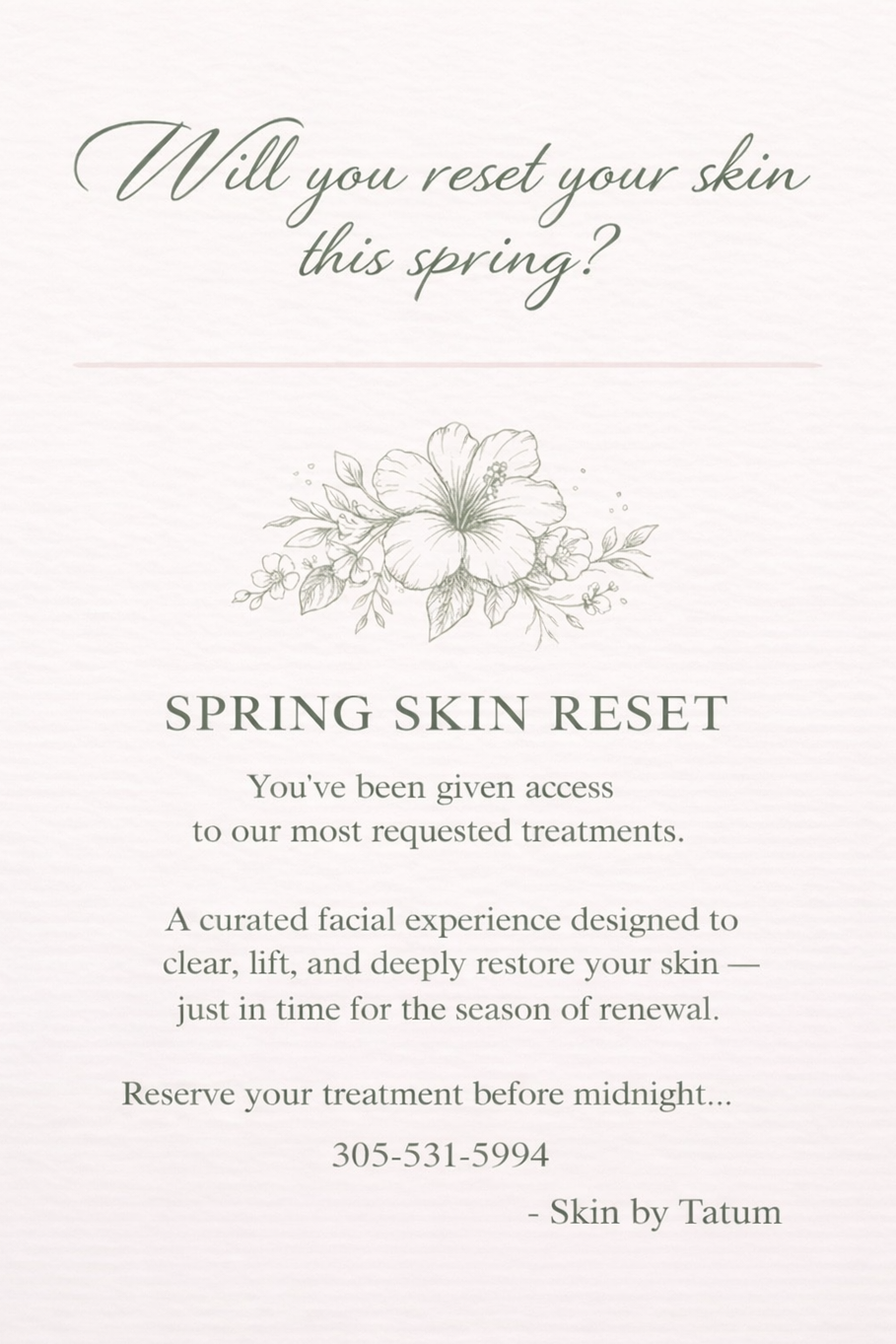 THE RESET FACIAL