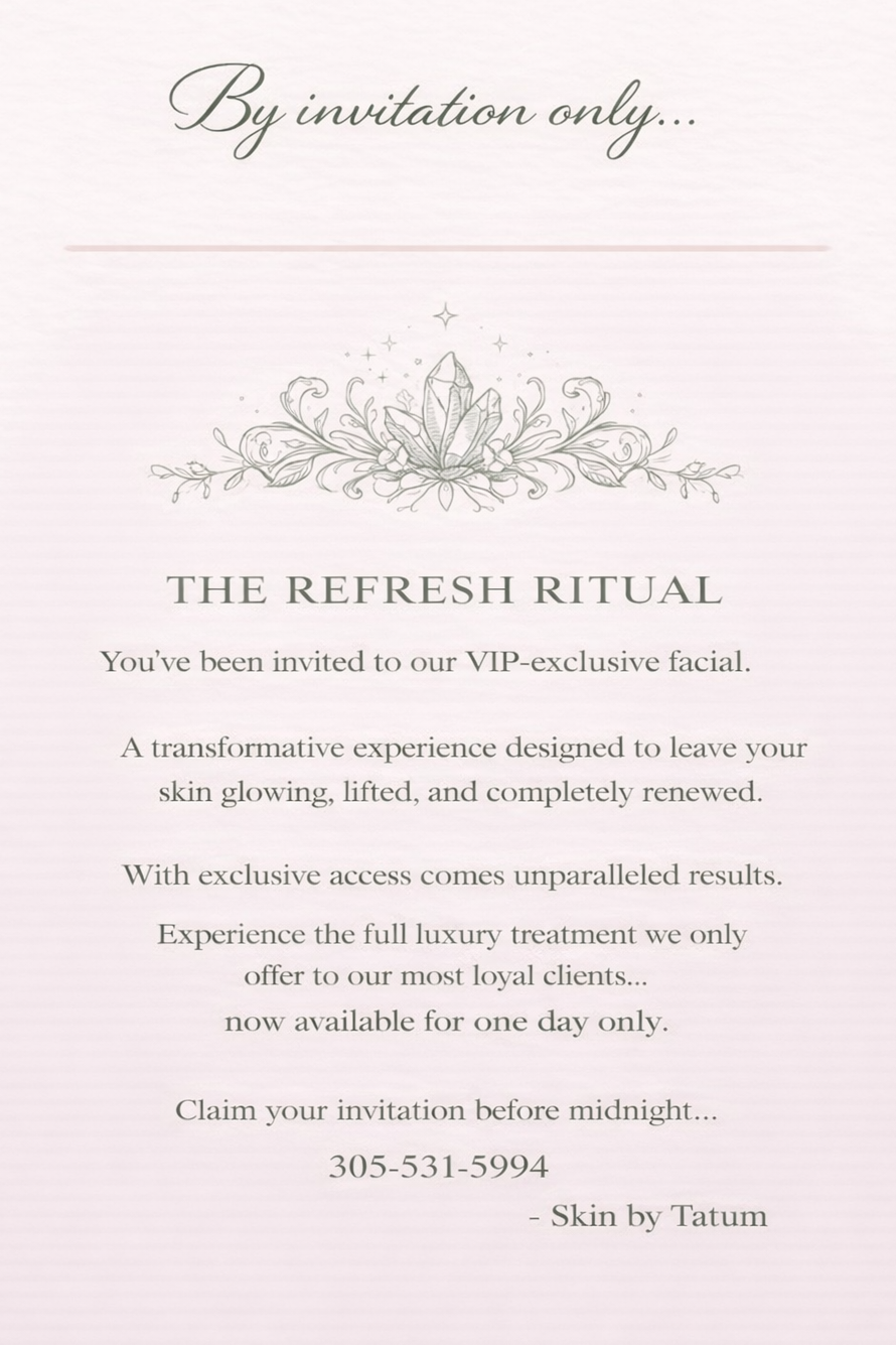 THE REFRESH RITUAL